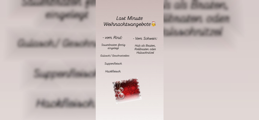 Last Minute Weihnachtsangebote 