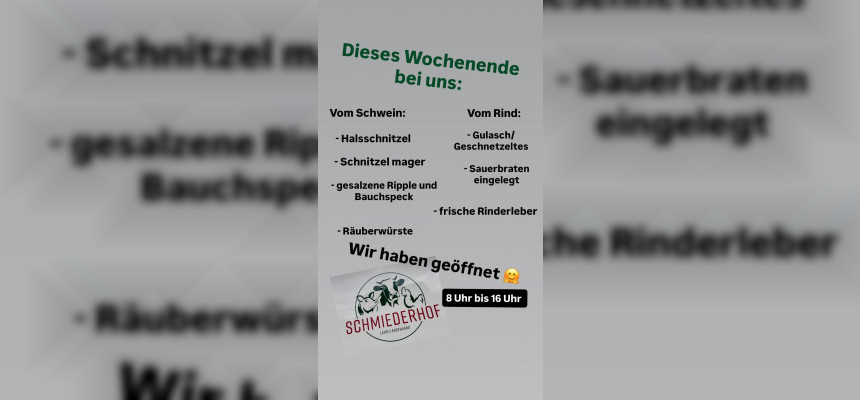 Angebote dieses Wochenende