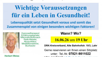 Lebensqualität & Gesundheit = ein Zusammenspiel von einigen besonders wichtigen Faktoren!