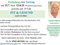 Wie man mit relativ einfachen Mitteln die eigene Gesundheit - und damit die Lebensqualität erhält!