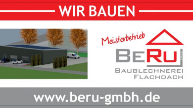 Neubau unserer neuen Werkhalle mit Büro