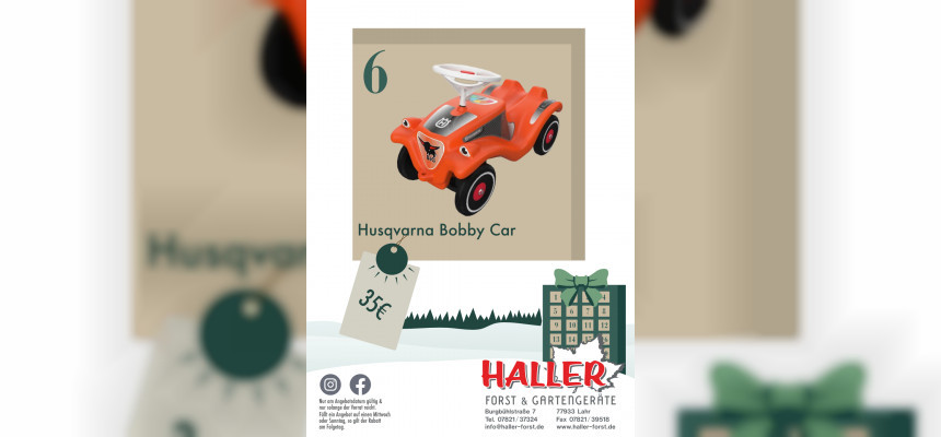 Türchen 6. Husqvarna Bobby Car