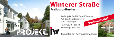 Wintererstra�e Winterer Stra�e IW Bau Wohnbau Iw Projekt Gaiserwinkel Freiburg Herdern Verkaufsstart
